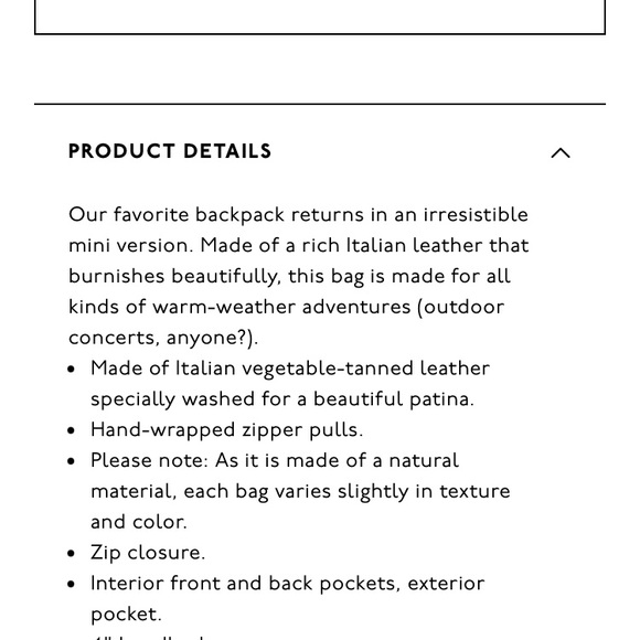 Madewell mini leather backpack - Picture 7 of 7